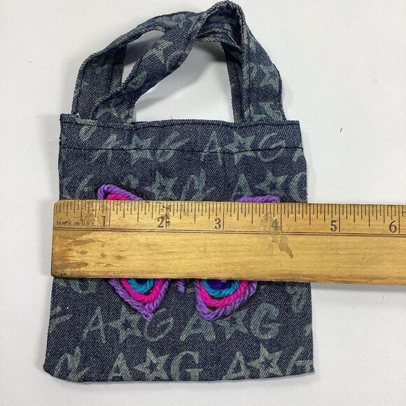 American Girl Replacement Denim Butterfly Bag Purse - Picture 4 of 4